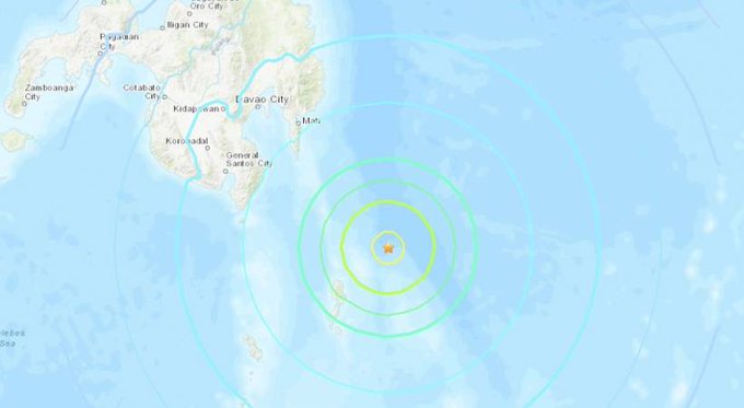 Un sismo de magnitud 7 sacude el sureste de Filipinas