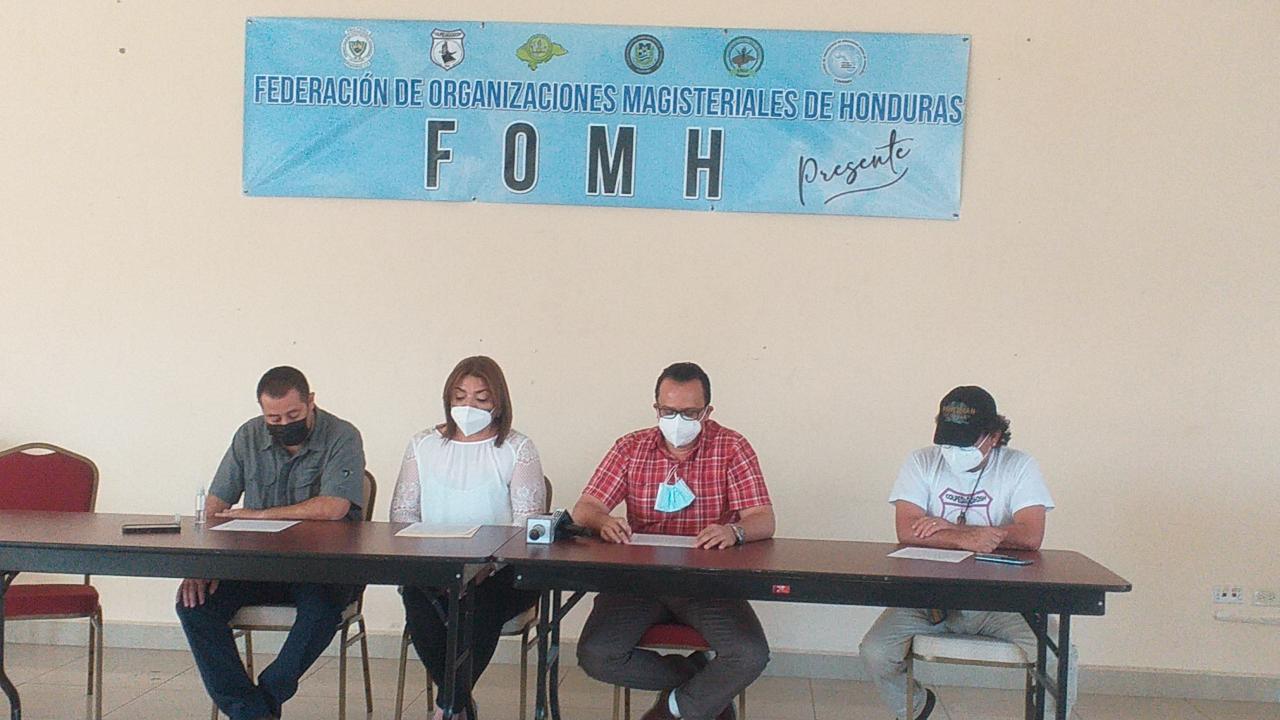 Federación de Organizaciones Magisteriales de Honduras se oponen al retorno de clases presenciales