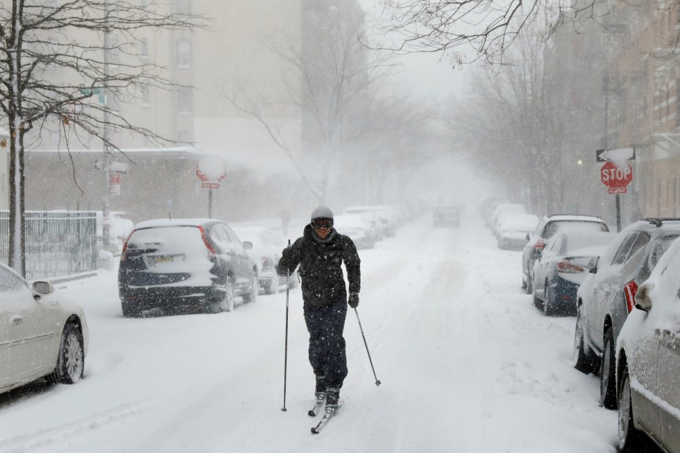 esta nevando en new york hoy