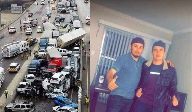 Dos hondureños entre las víctimas de colisión de 100 vehículos en Texas, EEUU Dos hondureños entre las víctimas de colisión de 100 vehículos en Texas, EEUU