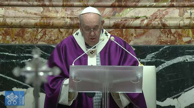Homilía del Papa Francisco en la Misa del Miércoles de Ceniza