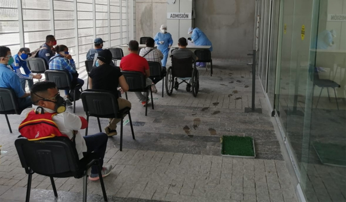 Anuncia encargado: Entre 350 y 500 pacientes diarios atienden en el triaje del CCG Anuncia encargado: Entre 350 y 500 pacientes diarios atienden en el triaje del CCG