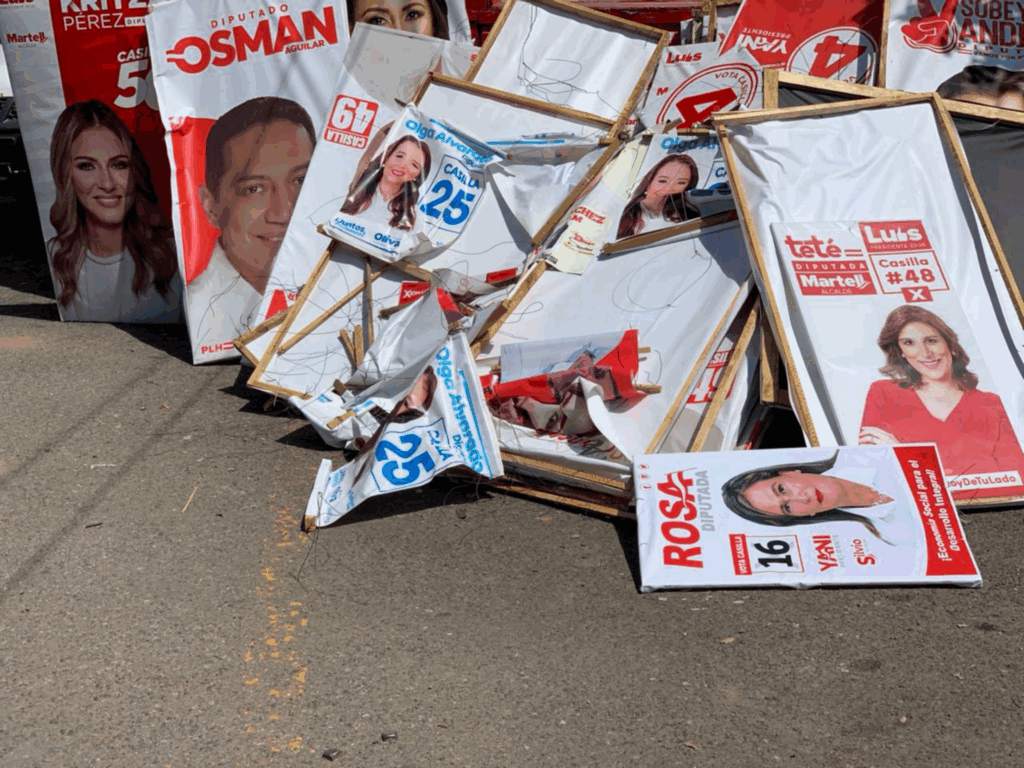 Gerente ENEE: «Hemos retirado de los postes más de 700 vallas de propaganda, sin buscar partidos políticos en especial» Gerente ENEE: «Hemos retirado de los postes más de 700 vallas de propaganda, sin buscar partidos políticos en especial»