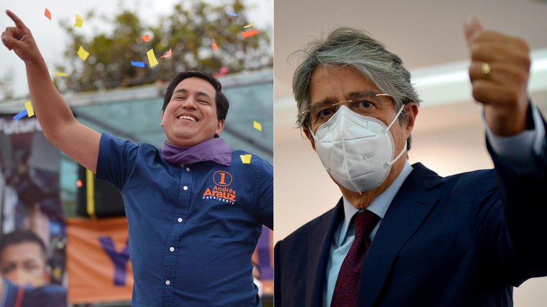 Andrés Arauz y Guillermo Lasso cerraron sus campañas a 48 horas de las elecciones generales en Ecuador 