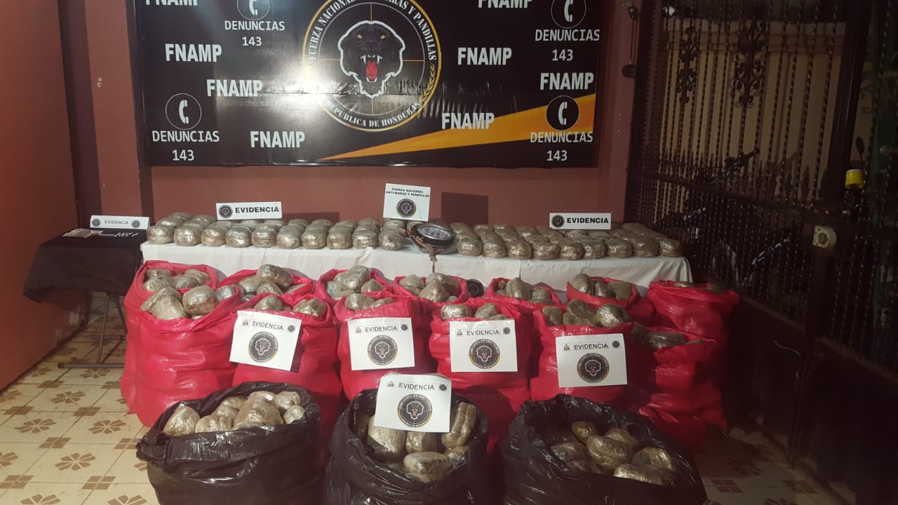 Desmantelan centro de distribución de drogas e incautan mas de 1300  paquetes de supuesta marihuana  en Choluteca