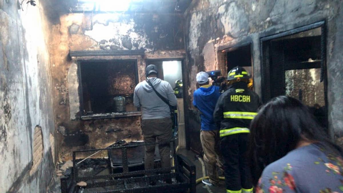 Incendio de vivienda en Cortés deja 3 adultos y un menor con quemaduras graves