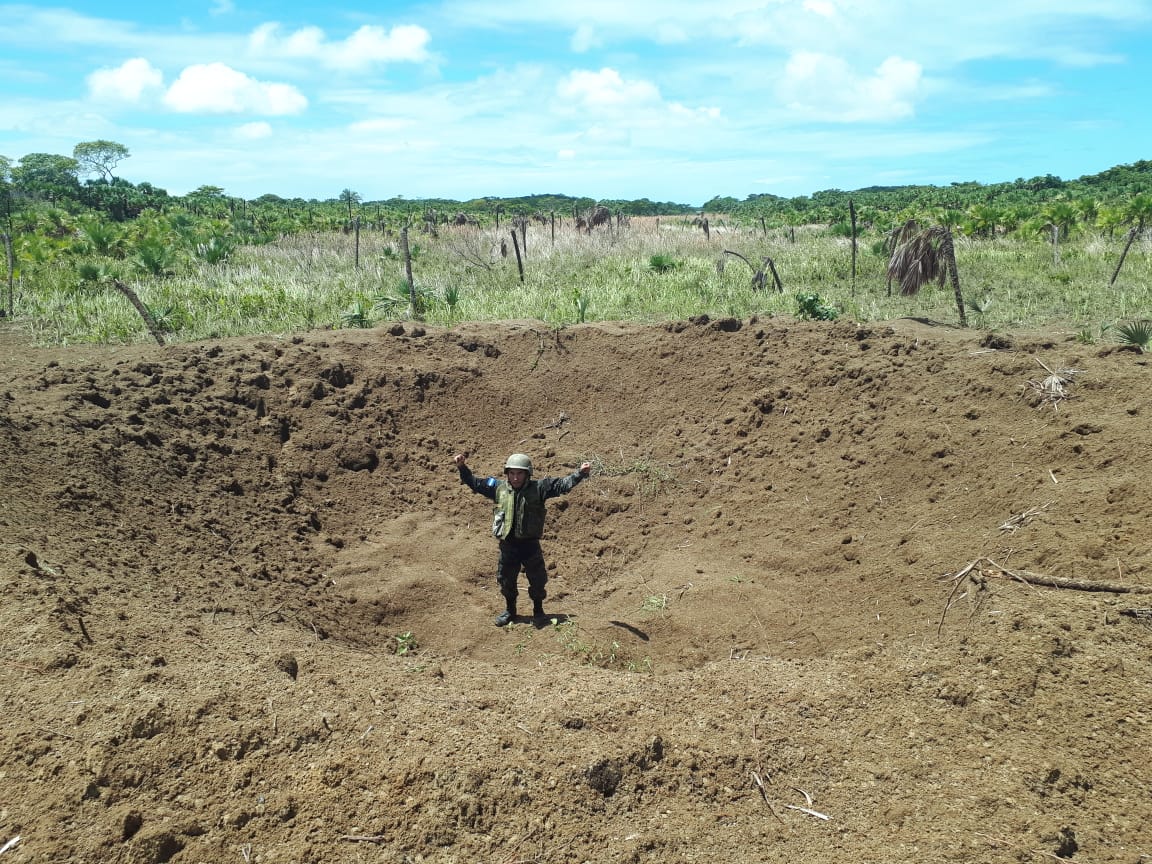 Inhabilitan área clandestina de aterrizaje en Gracias a Dios