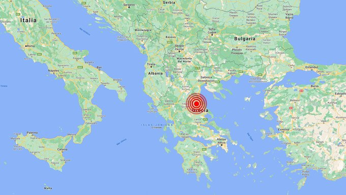 Un sismo de magnitud 6,2 se registra en el centro de Grecia Un sismo de magnitud 6,2 se registra en el centro de Grecia