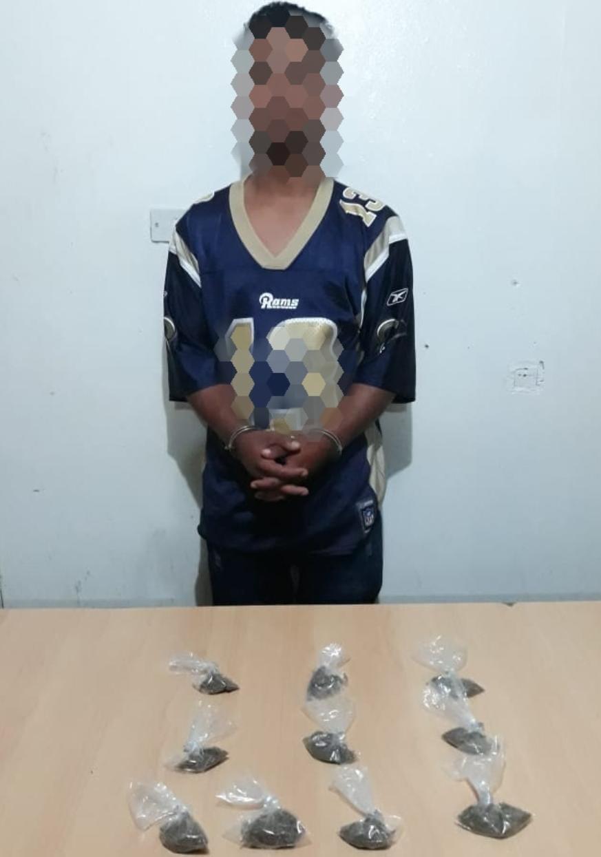 Supuesto miembro activo de la MS-13 fue capturado en posesión de droga en El Paraíso