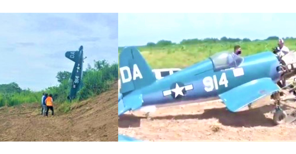 Durante reparación de Bordos de SPS encuentra avioneta arrastrada por Eta e Iota