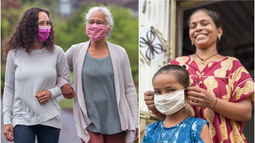 Abrazos y besos virtuales en el día de la madre