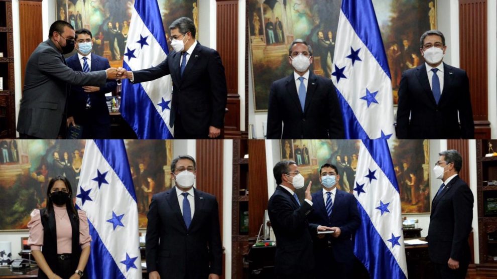 Presidente Hernández juramenta a cuatro nuevos funcionarios