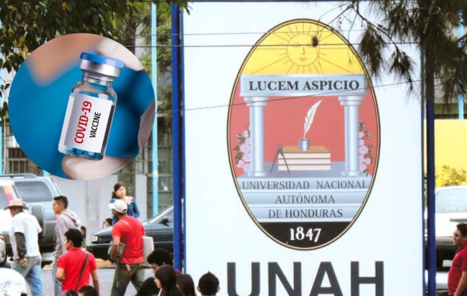 La UNAH gestiona 100 mil vacunas  para inocular a personal docente, administrativo y estudiantil.
