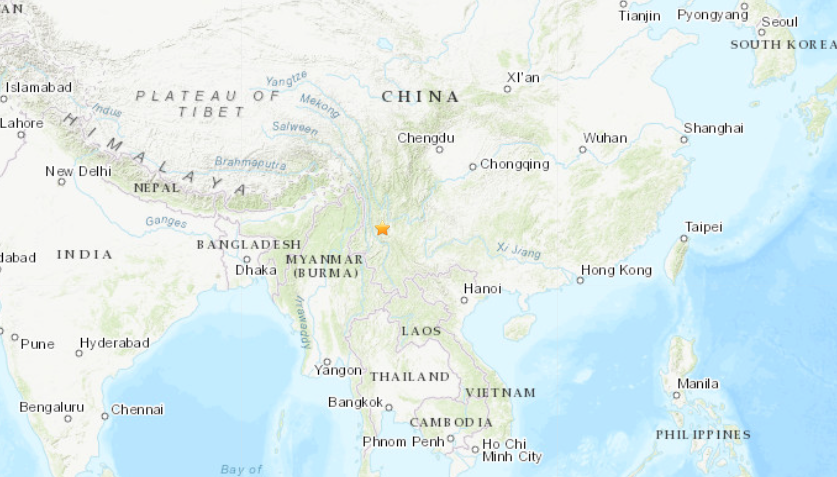 Sismo de magnitud 7,3 sacude China, según USGS