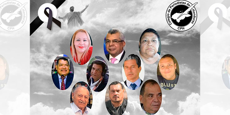 Al menos 14 periodistas han muerto durante la pandemia por Covid-19 en Honduras
