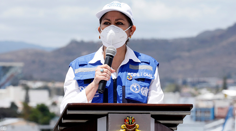 Piedad Huerta:  » 212 mil vacunas llegarán al país  en tres lotes para  quinta jornada de  inoculación.