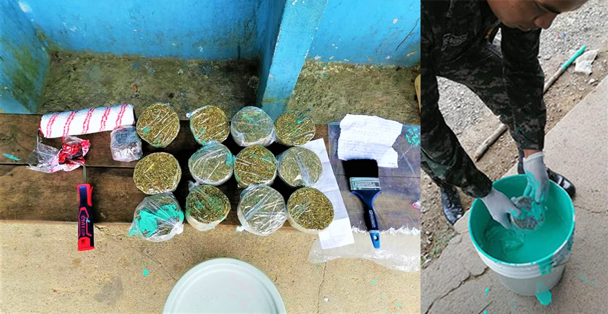 Dentro de balde de pintura pretendían ingresar droga a cárcel de El Porvenir, Atlántida Dentro de balde de pintura pretendían ingresar droga a cárcel de El Porvenir, Atlántida