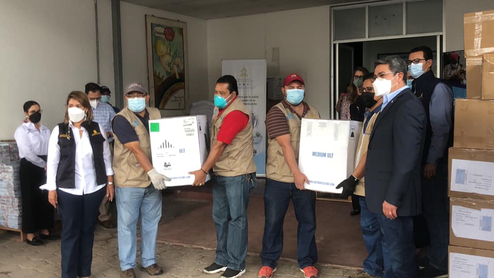 Honduras recibió hoy 59,670 vacunas de Pfizer   