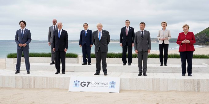 El G7  acordó  donar más de mil millones de dosis de vacunas contra la COVID-19 a los países en desarrollo