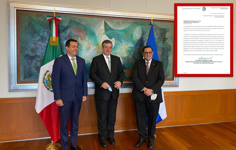 México confirma donación de 154 mil vacunas contra la Covid-19