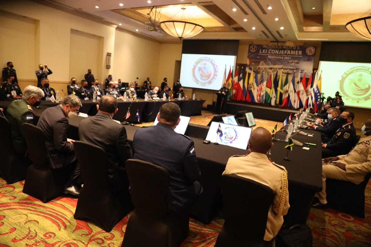 Presidente Hernández participa en LXI conferencia de jefes de las Fuerzas Aéreas Americanas Honduras 2021