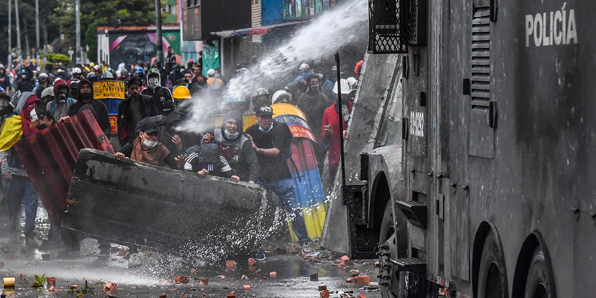 Al menos 68 heridos deja protestas en Bogotá en el día 43 del paro nacional