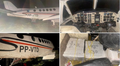 Interceptan  narcoavioneta con varios paquetes de supuesta droga en Brus Laguna, Gracias a Dios
