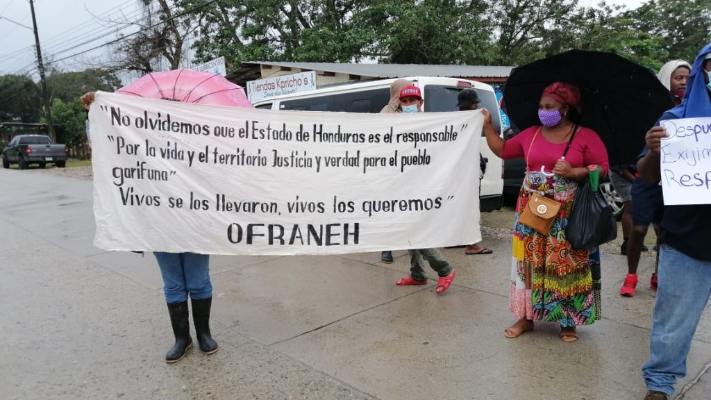 Comunidad garífunas demanda justicia por la desaparición de cinco de sus miembros Comunidad garífunas demanda justicia por la desaparición de cinco de sus miembros