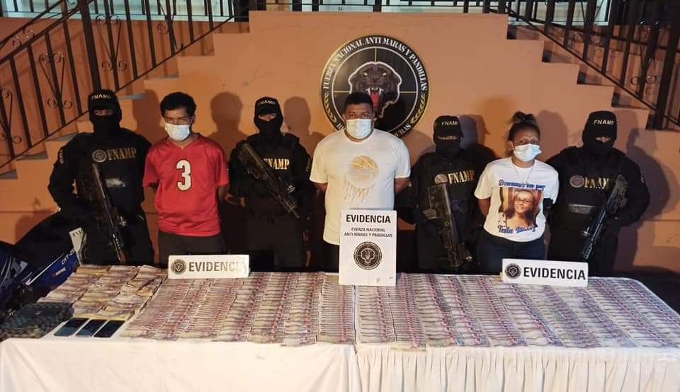 En posesión de 400,000 lempiras capturan a tres miembros de la MS-13 en la capital