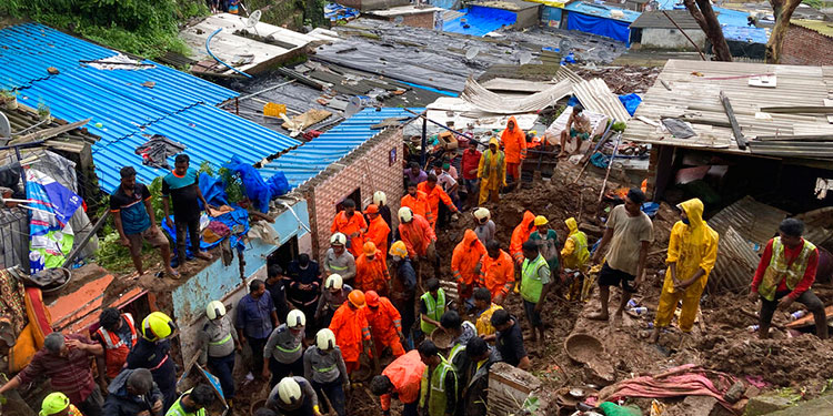 India: 20 fallecidos en deslaves provocados por fuertes lluvias