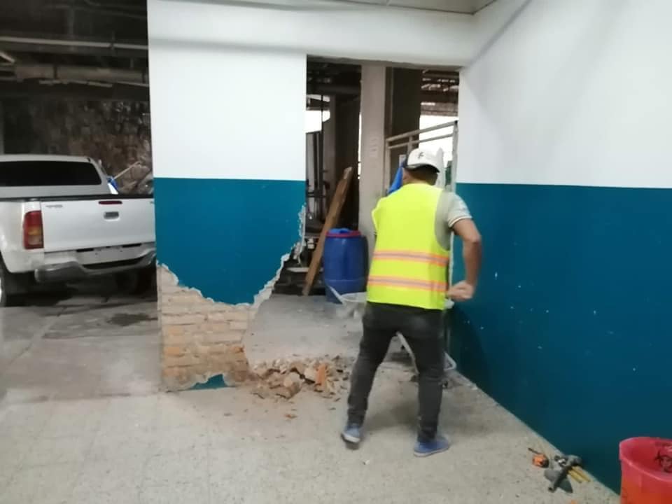 Avanzan en un 60% la remodelación del área de morgue y mejoramiento de sala de autopsias del hospital escuela”