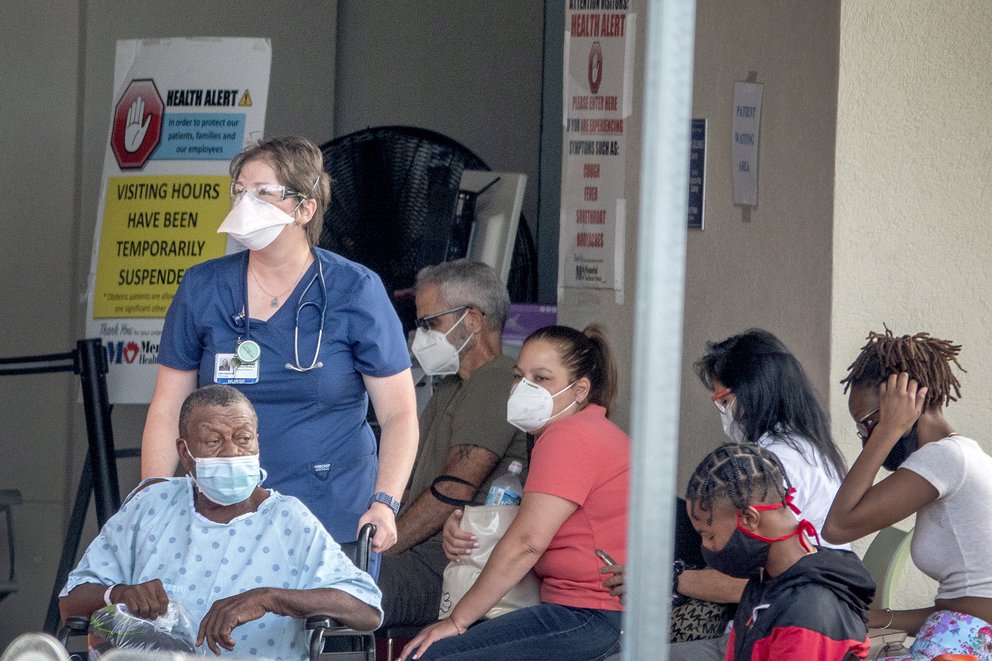 Cifra de hospitalizados en Florida por Covid-19 subió a niveles de hace un año: el 97% no está vacunado
