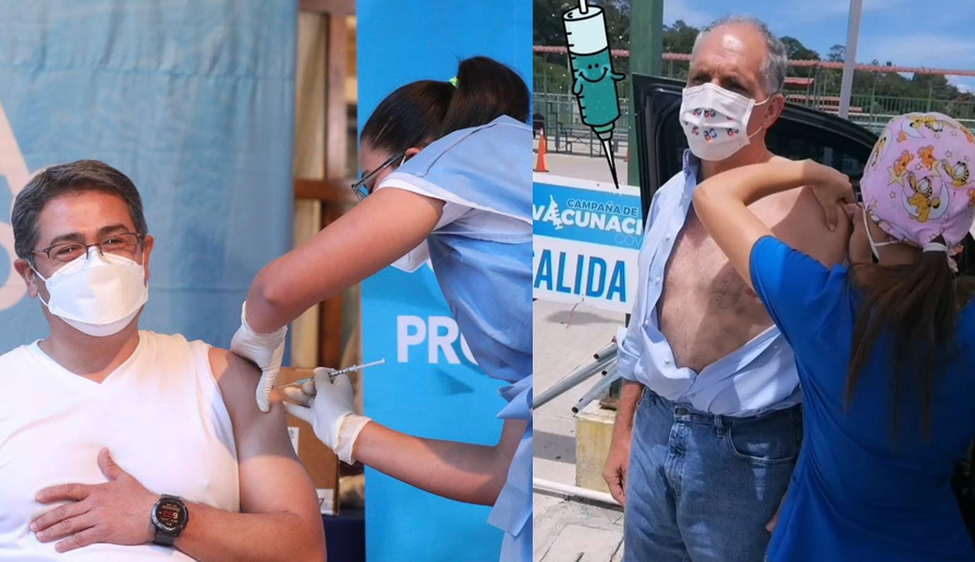 El mismo día «JOH y Tito» se aplican segunda dosis de Astrazeca y Pfizer en la capital El mismo día «JOH y Tito» se aplican segunda dosis de Astrazeca y Pfizer en la capital