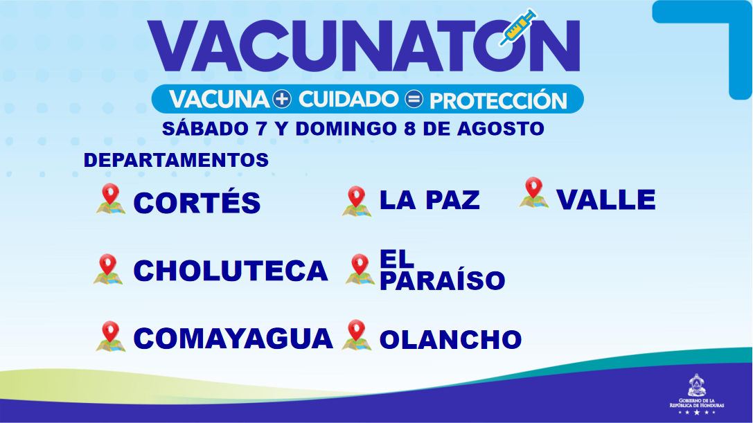 Vacunatón: Conoce cuales son los centros de vacunación en cada departamento