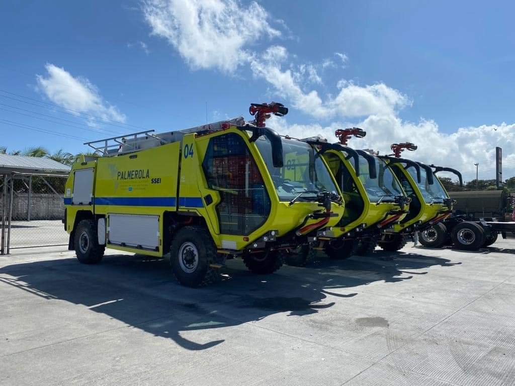 Llega al Aeropuerto de Palmerola moderna flota vehicular de prevención de emergencia Llega al Aeropuerto de Palmerola moderna flota vehicular de prevención de emergencia