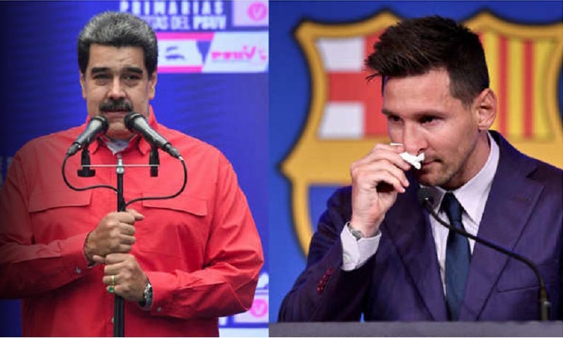 Maduro critica al Barcelona tras la salida de Messi: ‘Qué feo lo que le hicieron, lloré con él’