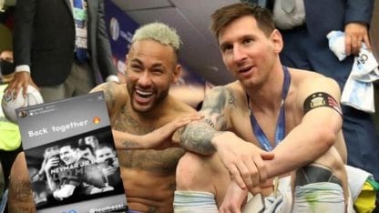 Neymar le da la bienvenida a Messi en las redes sociales