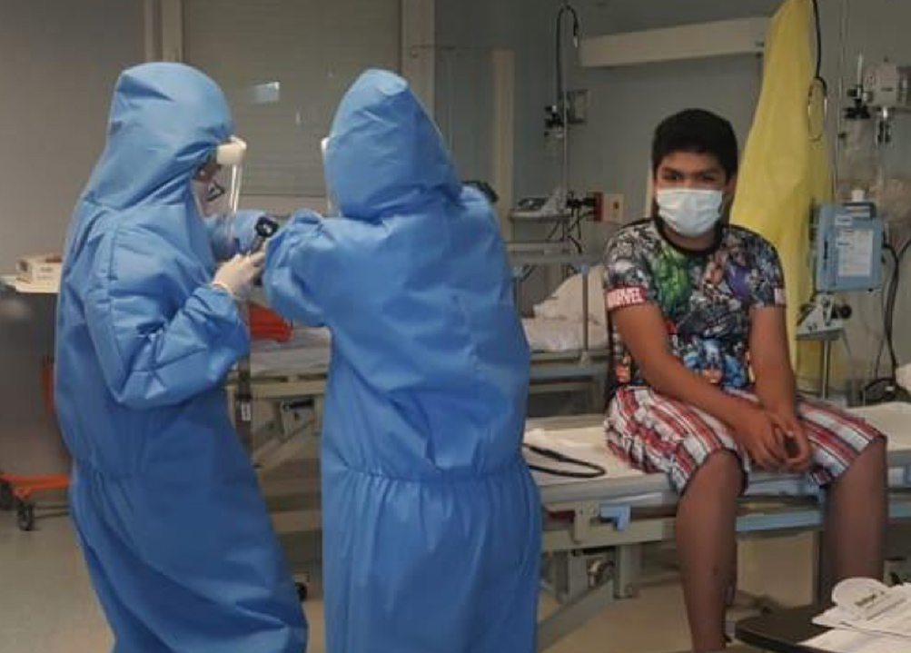 Salas de pediatría del Hospital María en su máxima capacidad Salas de pediatría del Hospital María en su máxima capacidad