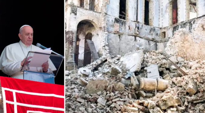 Papa Francisco se solidariza con las víctimas del terremoto en Haití