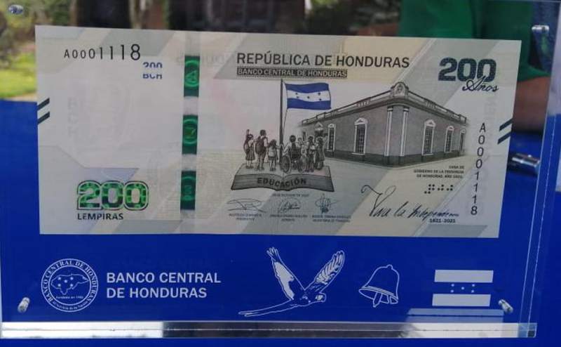 Las posibilidades de falsificar billetes de L.200 son 100% nulas asegura el BCH