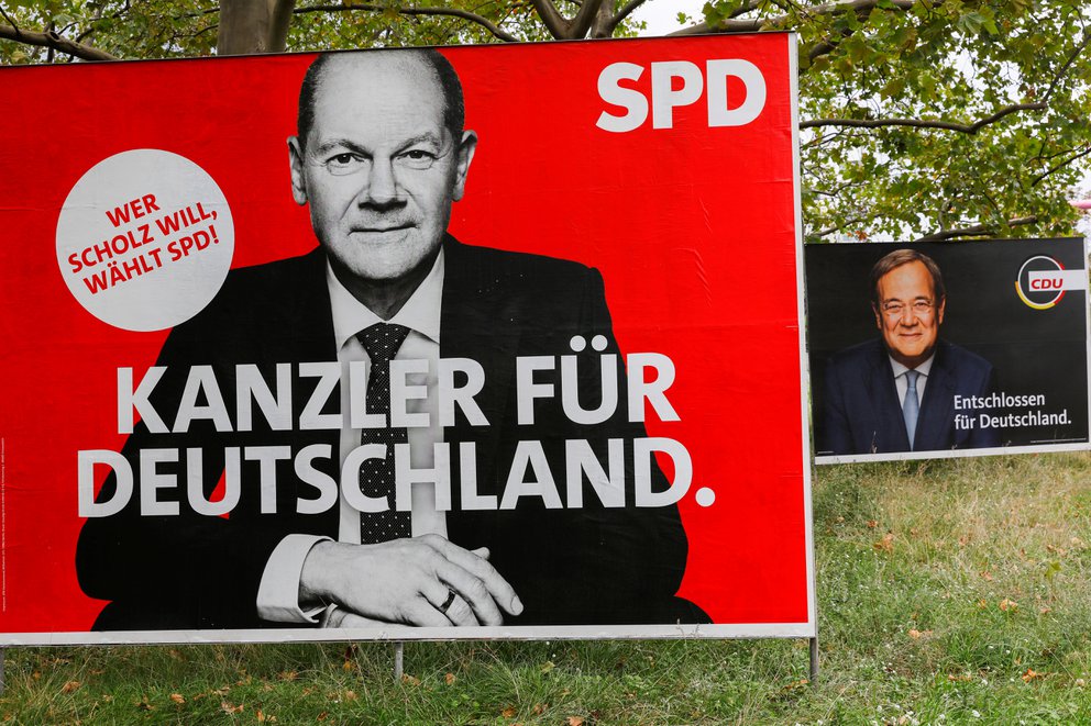 Primeros resultados electorales en Alemania arrojan una ligera ventaja para Olaf Scholz Primeros resultados electorales en Alemania arrojan una ligera ventaja para Olaf Scholz