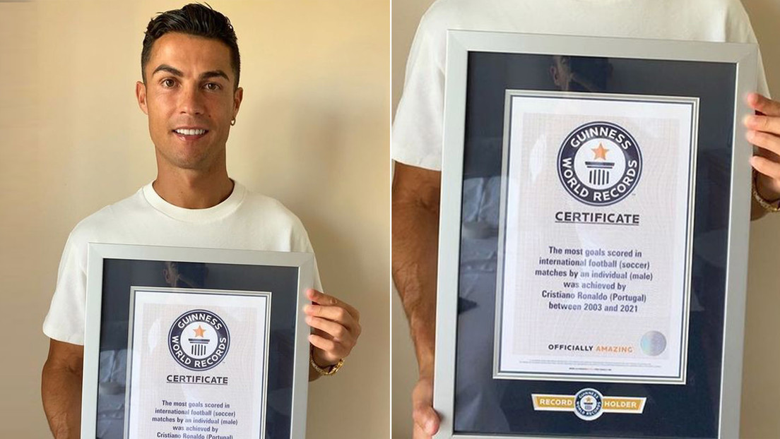 Cristiano Ronaldo logra el récord Guinness al mayor goleador en partidos internacionales Cristiano Ronaldo logra el récord Guinness al mayor goleador en partidos internacionales