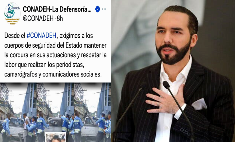 Diversos sectores entre ellos el presidente Bukele condenan brutalidad policial contra Periodista