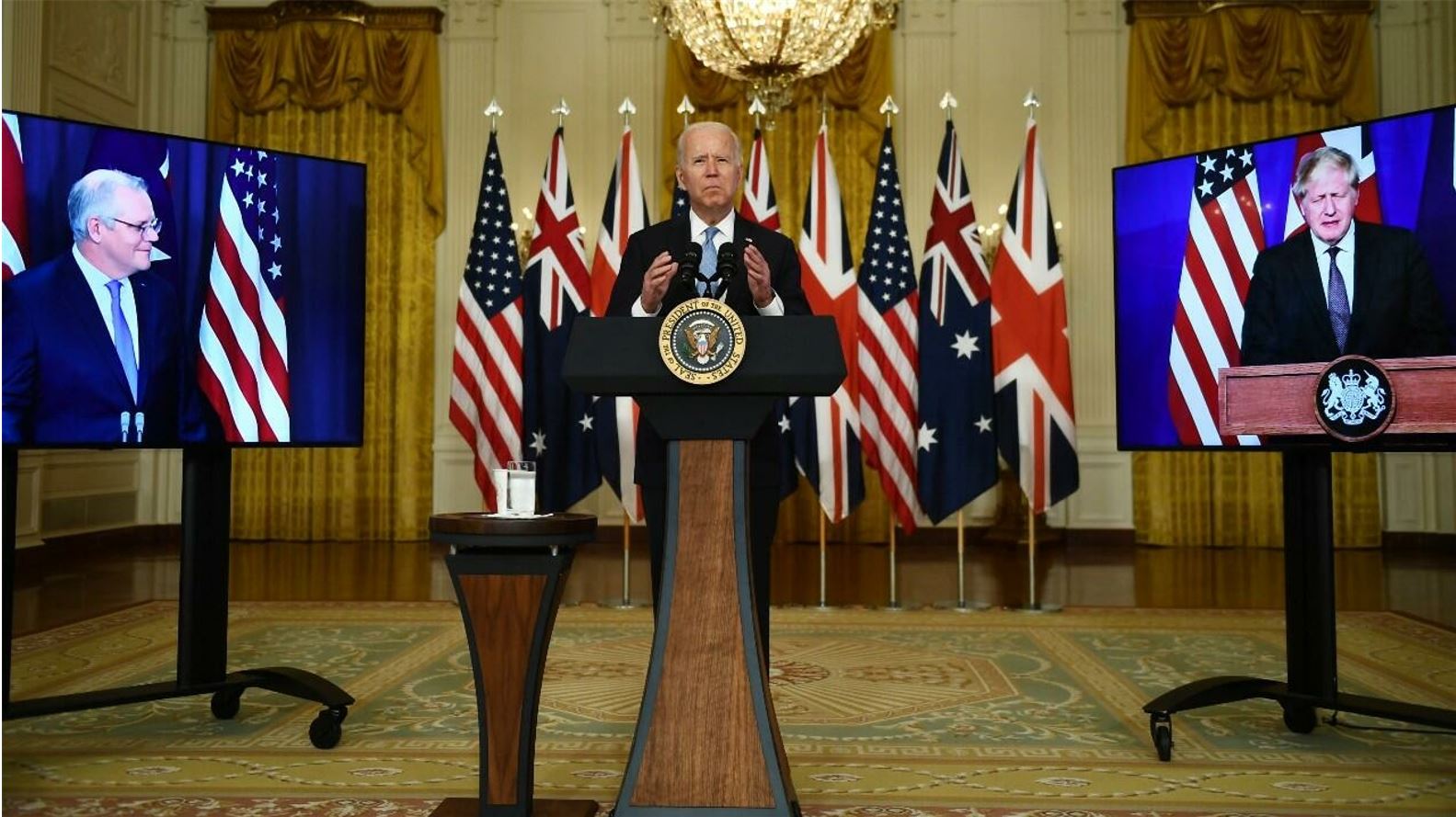 EE.UU., Reino Unido y Australia anuncian una nueva alianza de seguridad para el Indo-Pacífico EE.UU., Reino Unido y Australia anuncian una nueva alianza de seguridad para el Indo-Pacífico