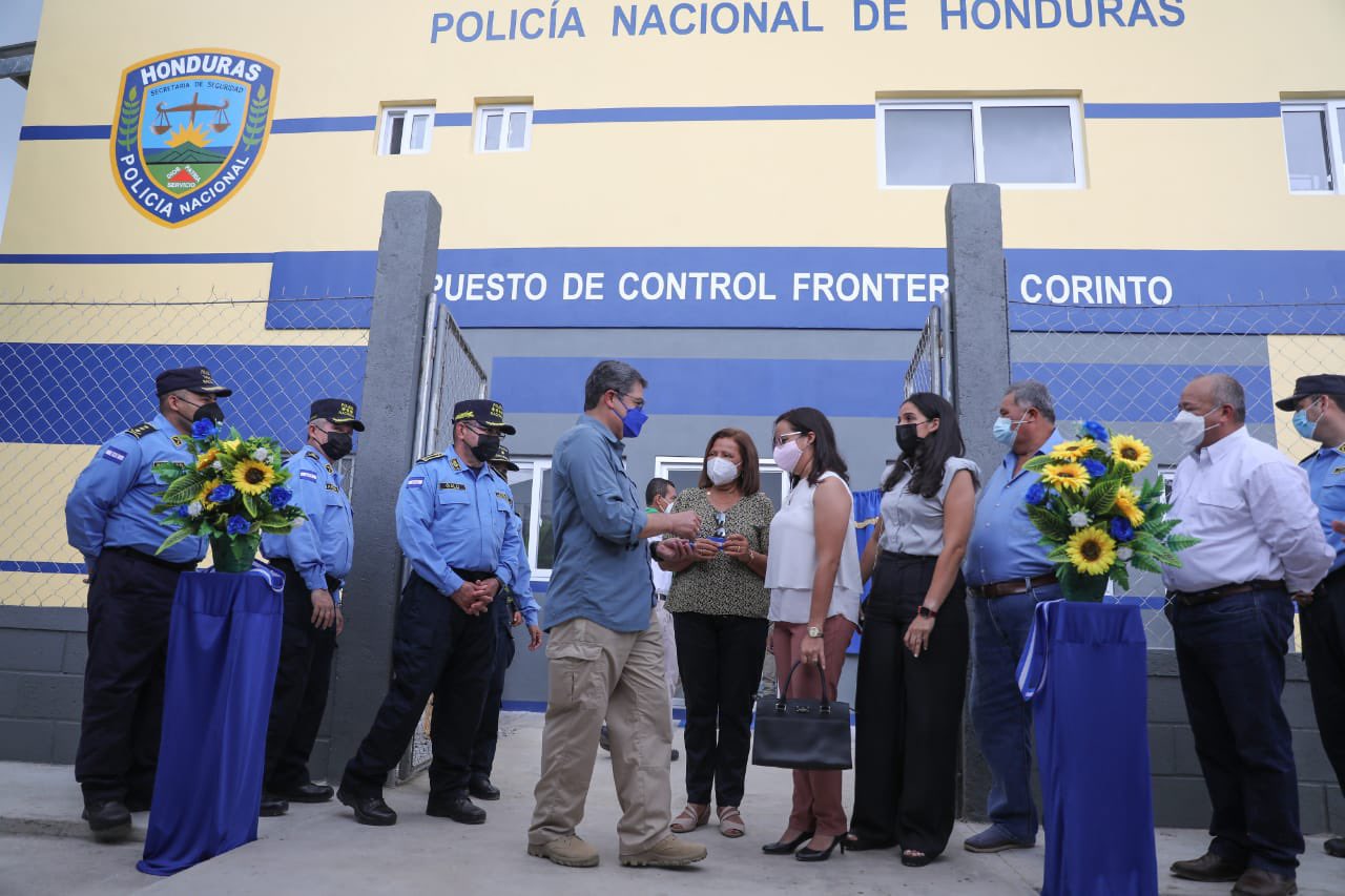Autoridades inauguran el nuevo puesto de control fronterizo en Corinto