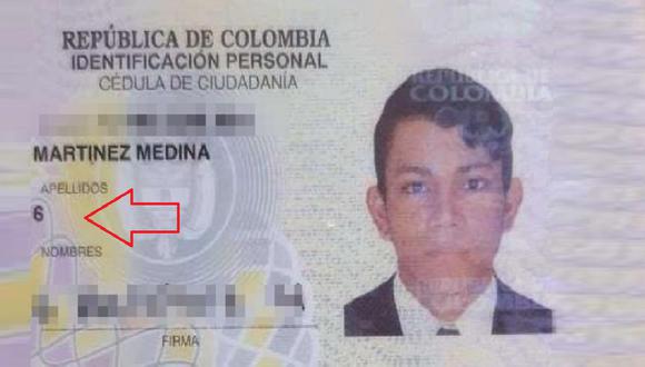 El nombre más corto de Colombia lo lleva el joven “6” Martínez Medina. De cariño: 3×2