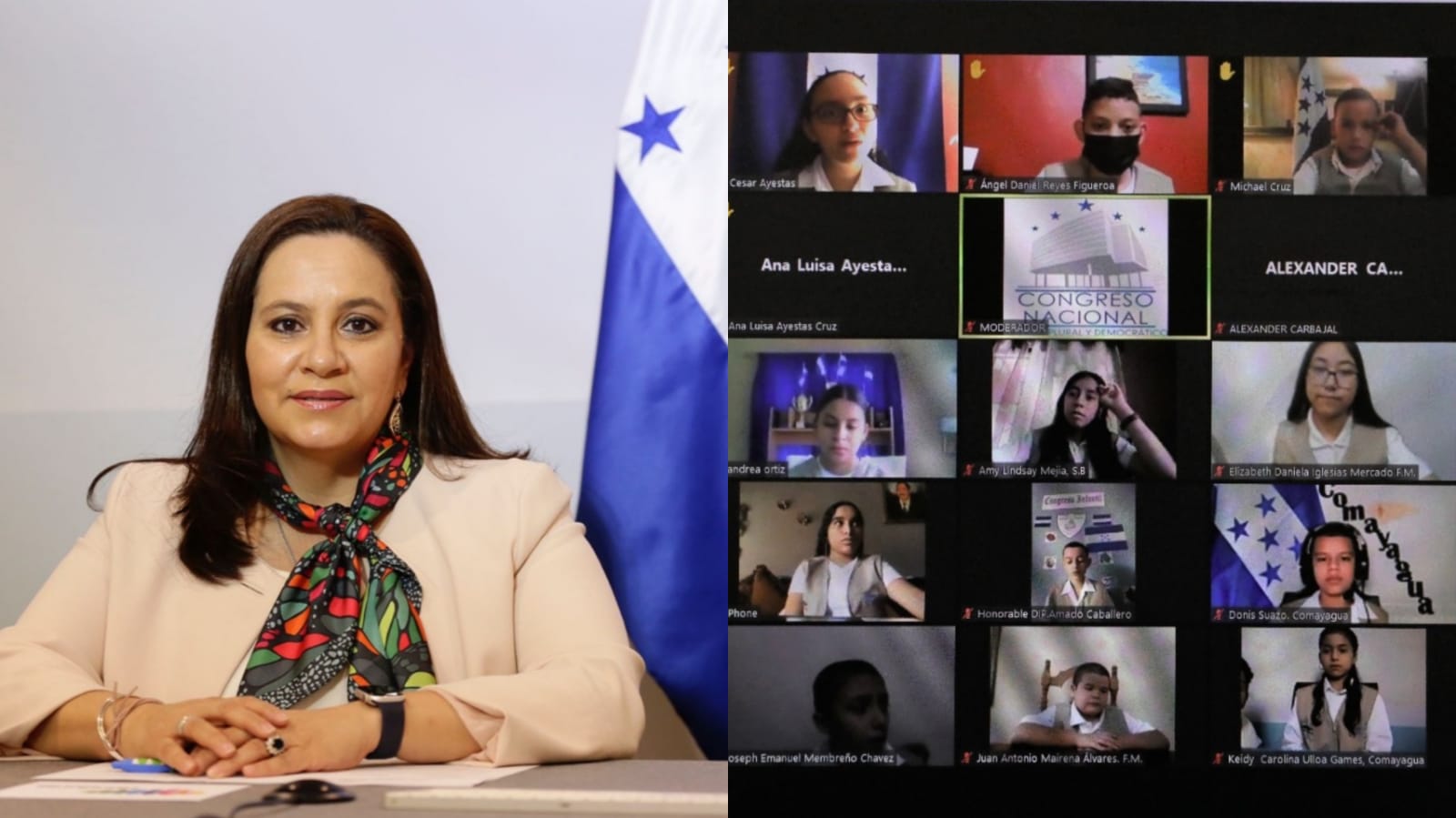 Primera Dama ofrece calurosa bienvenida a los 128 diputados que integran el XXIV Congreso Infantil