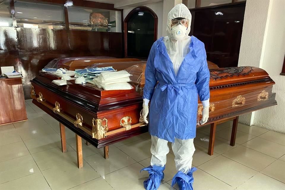 Funerarias: 30 por ciento bajan decesos por COVID-19 Funerarias: 30 por ciento bajan decesos por COVID-19