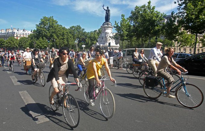$ 291 millones invertirá París para adaptarse y promover el uso de bicicletas $ 291 millones invertirá París para adaptarse y promover el uso de bicicletas