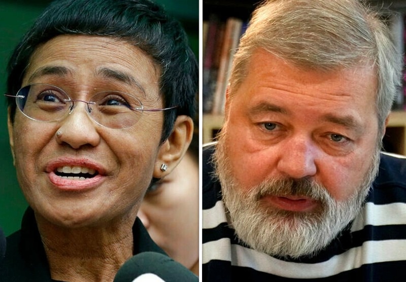 Dos periodistas de origen filipino y ruso ganan el Nobel de la Paz Dos periodistas de origen filipino y ruso ganan el Nobel de la Paz